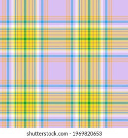 Colourful Plaid textured seamless pattern for fashion textiles and graphics