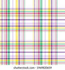 Colourful Plaid textured seamless pattern for fashion textiles and graphics