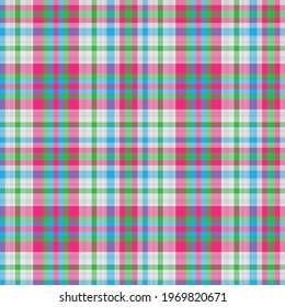 Colourful Plaid textured seamless pattern for fashion textiles and graphics