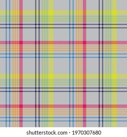 Colourful Plaid textured seamless pattern for fashion textiles and graphics