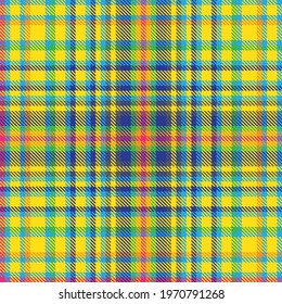 Colourful Plaid textured seamless pattern for fashion textiles and graphics