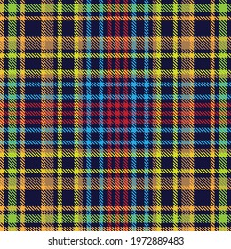 Colourful Plaid textured seamless pattern for fashion textiles and graphics