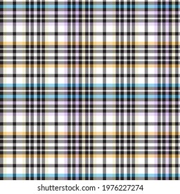 Colourful Plaid textured seamless pattern for fashion textiles and graphics