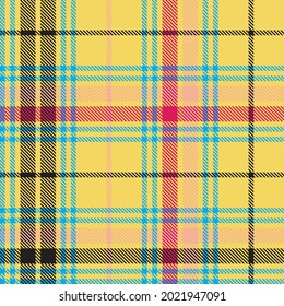 Colourful Plaid textured seamless pattern for fashion textiles and graphics