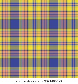 Colourful Plaid textured seamless pattern for fashion textiles and graphics