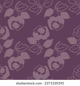 Colourful Plum, purple ,seamless pattern ,prints background