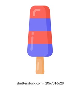 A colourful popsicle ice candy flat icon