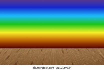 Colourful rainbow gradient background illustration