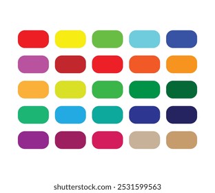 Muestras o Botones coloridos del gradiente del arco iris