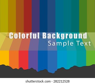Colourful rainbow stage. frame background