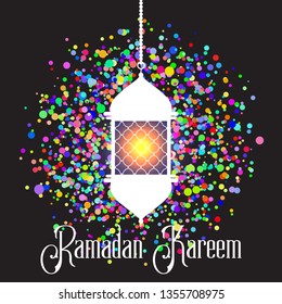 Farbiges Ramadan Kareem Hintergrund-Design