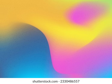 colourful retro 80s gradient background with a texture overlay.