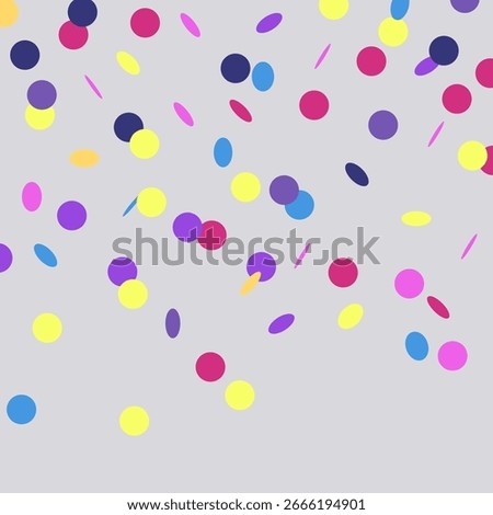 Colourful Round Confetti Graphic elements 