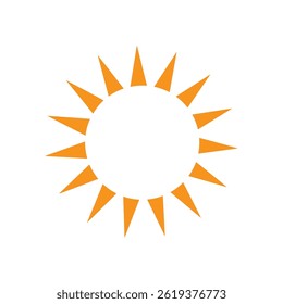 colourful round sun logo design 