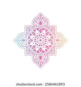 Colourful Seamless Mandala Design Vectors