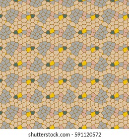 Colourful seamless ornamental background made of mosaic. New texture for design work
