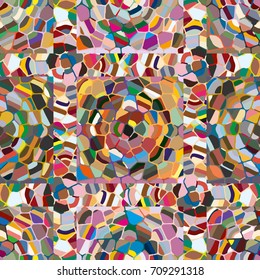 Colourful seamless ornamental rose background made of mosaic. New texture for design work
