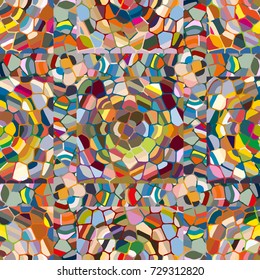 Colourful seamless ornamental rose background made of mosaic. New texture for design work