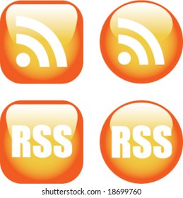 A Colourful set of RSS Icons
