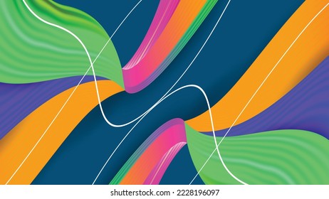 Colourful shape Background Abstract EPS Vector