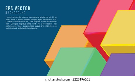 Colourful shape Background Abstract EPS Vector