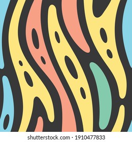 Colourful shapes abstract seamless pattern