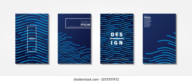 Colourful shiny waves with lines.Minimal covers design,gradients, lines, shapes. Tech cover,futuristic banner, future template,abstract flyer, poster,trendy minimalist brochure. 