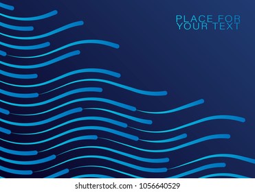 Colourful shiny waves with lines.Transparent waved lines for brochure, website, flyer design.Speed line or fast lines manga motion.Vector illustration EPS 10.Design elements.