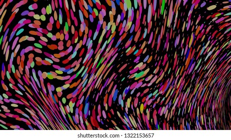 Colourful simple abstract background, wavy effect. Stipple effect. Rhythmic noise particles. Grain texture. Wallpaper with colorful strokes. Wall interior design, lockscreen, pattern for package