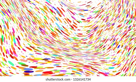 Colourful simple abstract background, wavy effect. Stipple effect. Rhythmic noise particles. Grain texture. Wallpaper with colorful strokes. Wall interior design, lockscreen, pattern for package