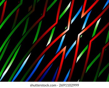 Colorido simple y abstracto arte de línea moderna	
