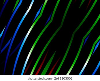 Colorido simple y abstracto arte de línea moderna	
