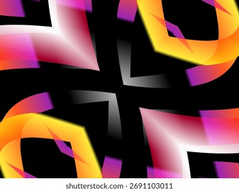 colourful simple and abstract modern  line art	
