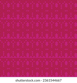 Colourful Snowflake fair isle pattern design for fashion textiles, knitwear and graphics