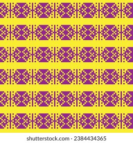 Colourful Snowflake fair isle pattern design for fashion textiles, knitwear and graphics