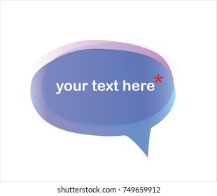 Colourful speech bubbles in vector graphics
