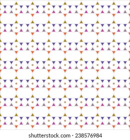 colourful Star of David seamless pattern