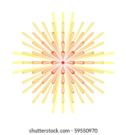 Colourful star design in eps10