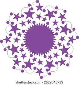 colourful Star mandala vactor design 