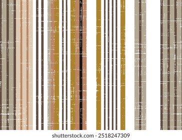 Colourful stripe fabric textured background, Fashion pattern textile design background. brown , beige, yellow colourful striped pattern on linen fabric texture.