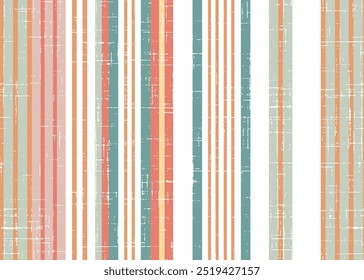 Fundo texturizado de tecido de listras coloridas, Fundo de design têxtil padrão de moda. laranja, azul, bege padrão listrado colorido na textura de tecido de linho.