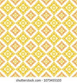 Colourful stripe pattern Thailand on white background
