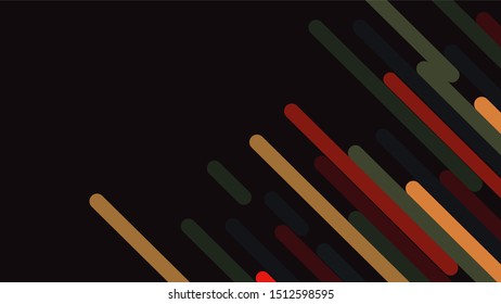 colourful striped background in corner