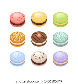 Colourful Sweet Macaron Set Collections