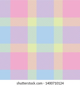 Colourful Tartan Plaid Seamless Pattern Background