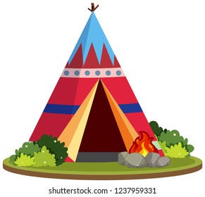 Una colorida ilustración de una tienda de té