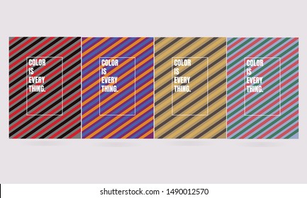 Colourful Thai loincloth, Pha Khao Ma covers design. Minimal geometric pattern gradients, Set of Vector Illustration.