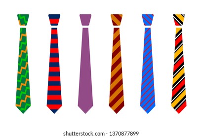 Colourful tie set