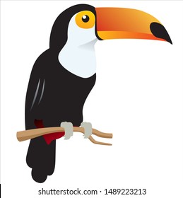 colourful toucan bird vector image - Shutterstock ID 1489223213