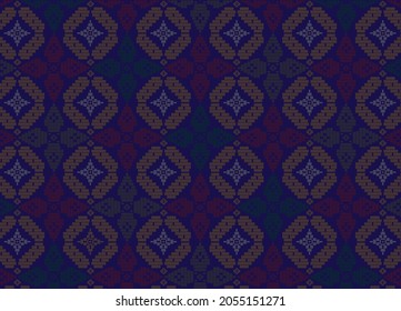 colourful Traditional songket handwoven classic texture background